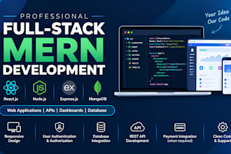 develop a full stack mern web application