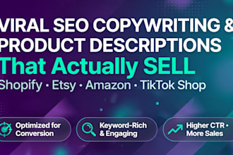 do viral seo copywriting for brand and product
