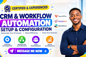 setup superoffice engagebay breakcold quickbase gmelius pipeline automation