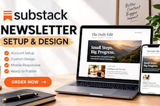 set up and design your substack newsletter and publication
