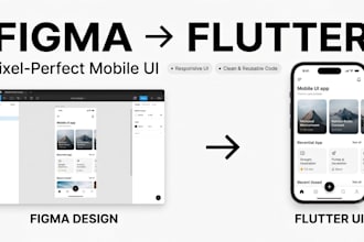 convert figma design to flutter app