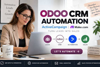 build odoo CRM activecampaign make marketing automation sales workflows