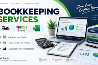 do bookkeeping and bank reconciliation in tally and excel