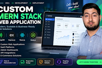 develop a custom mern stack web application