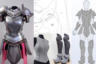 wearable eva foam armor pepakura pattern cosplay props foam costume pdo cosplay