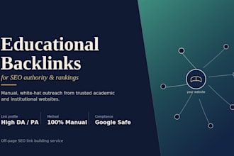 provide high quality educational backlinks for SEO
