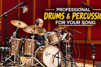 produce professional drums and percussion for your song