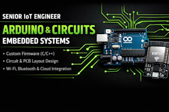 program arduino and design custom iot electronic circuits