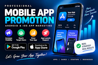 promote your mobile app, android or ios app marketing