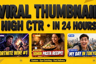 design cooking gaming and all types thumbnail viral