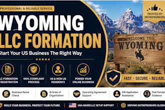 form your wyoming llc and assist with business setup