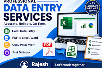 clean, format, marge, split excel data, typing , image to word or pdf