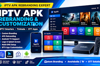 professionally ebrand iptv android app apk with custom branding