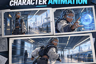 create character animation storyboards, animatics and short scenes