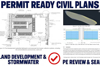 be your certified engineer pe seal civil development land hydrology real estate