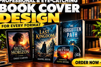 design a professional audiobook, acx, audible and book cover