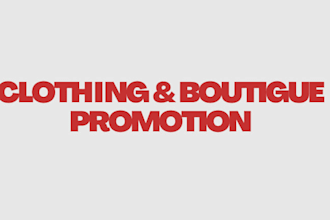 promote your clothing store and boutique