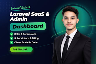 build a saas application or admin dashboard with laravel