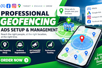 set up geofencing ads, geotargeting, local location based advertising