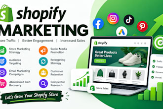 do shopify marketing, store promotion, traffic and sales growth
