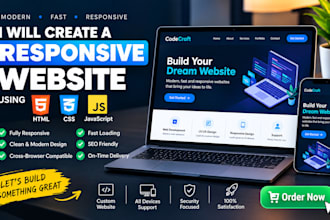 create a responsive frontend website