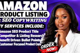 do amazon product listing optimization, amazon SEO and copywriting