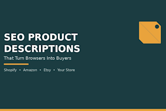 write SEO product descriptions for your online store