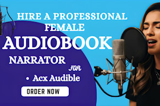 be your romance female american audiobook narrator, children book for acx