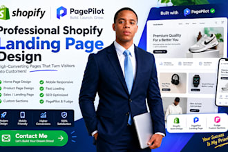build a high converting shopify landing page with pagepilot