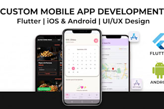 develop a custom android mobile app or flutter app