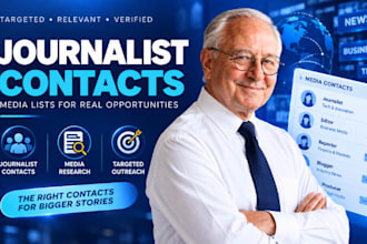 provide press release distribution, journalist contacts and PR outreach
