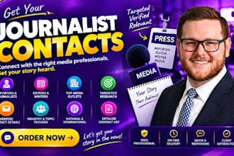 conduct targeted journalist outreach and find verified press contact databases