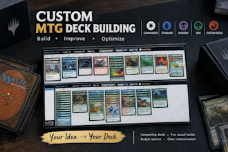 build custom magic the gathering commander deck edh mtg decklist