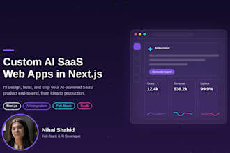build a custom ai saas web application with nextjs