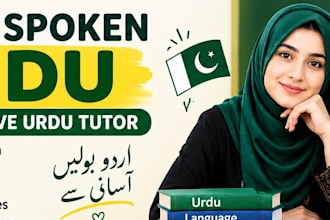 be your native urdu tutor for spoken urdu