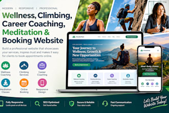 create willness climbing career meditation coach booking appointment website