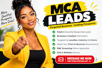 exclusive mca funding leads generation b2b leads