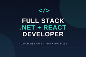 build a full stack web app with net core and react