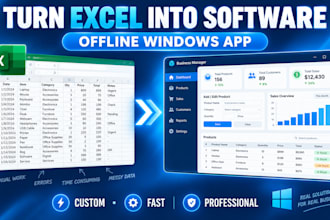 convert excel spreadsheets into windows desktop apps