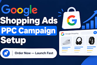 setup google shopping ads manage merchant center product feed PPC campaign