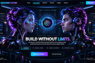 build a modern interactive 3d website with premium animations