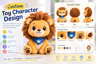 design animal characters plush toy design stuffed animal custom plush
