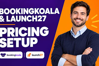 booking koala, pricing parameter, launch27, booking website, extras setup