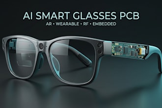 design ai smart glasses pcb, ar wearable electronics and smart eyewear hardware