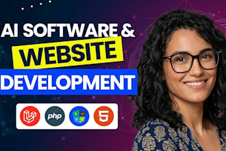 do custom ai software, ai web application, ai website
