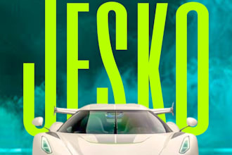 design a professional car poster or automotive graphic