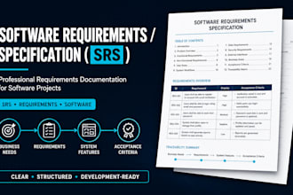 write a professional software requirements specification srs document