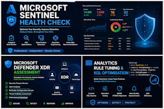 perform microsoft defender xdr and sentinel health checks and tuning rules