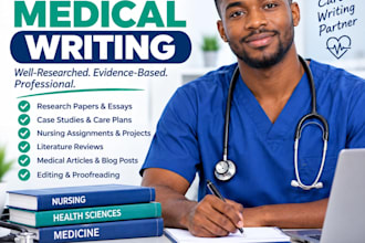 write professional medical, nursing and healthcare articles