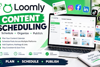 schedule social media posts with loomly content scheduling and automation